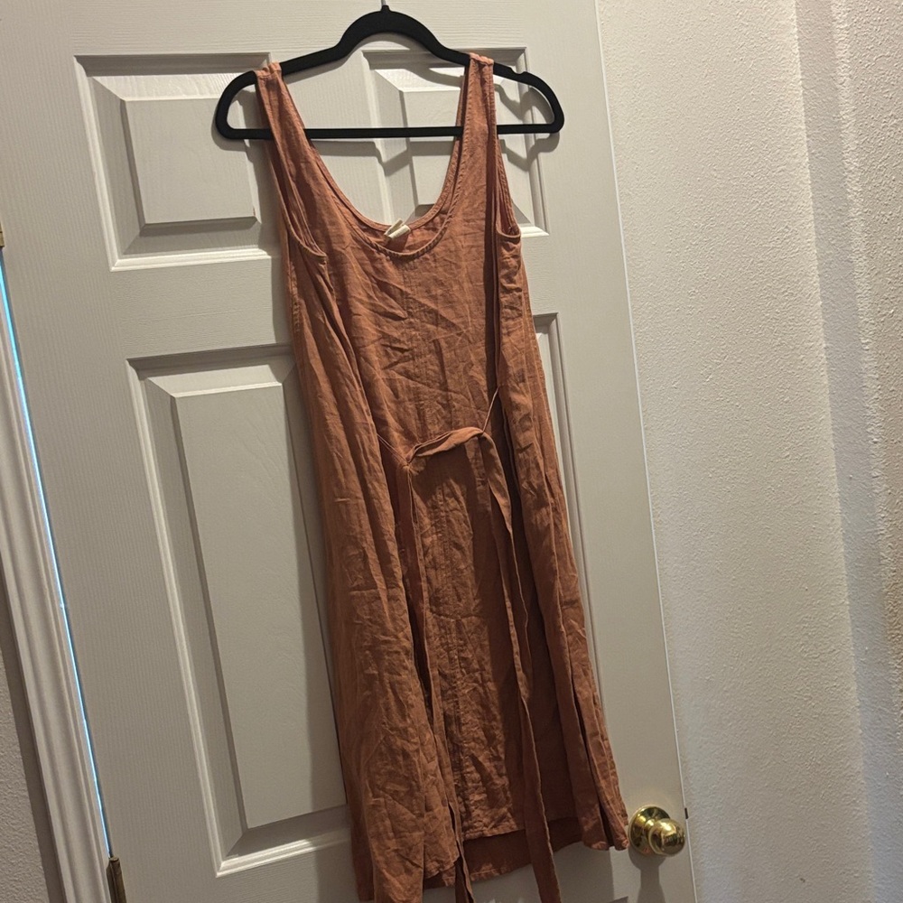Eve Gravel linen dress